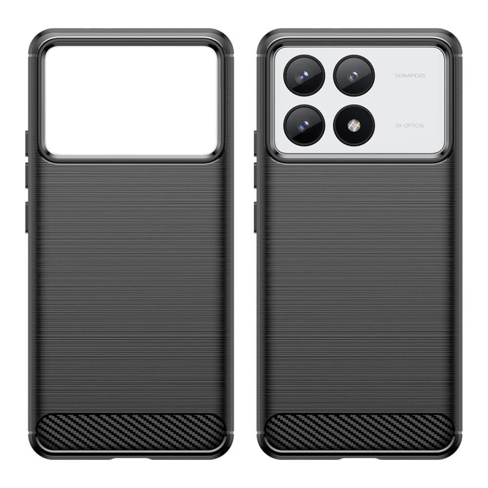 Xiaomi Poco F6 Pro - Metal Carbon Look Case