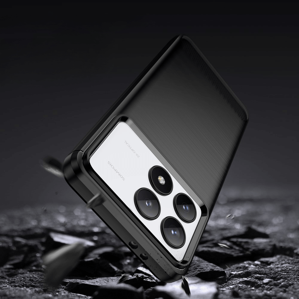 Xiaomi Poco F6 Pro - Metal Carbon Look Case