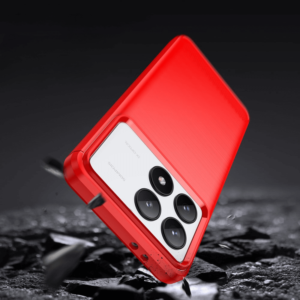 Xiaomi Poco F6 Pro - Metal Carbon Look Case