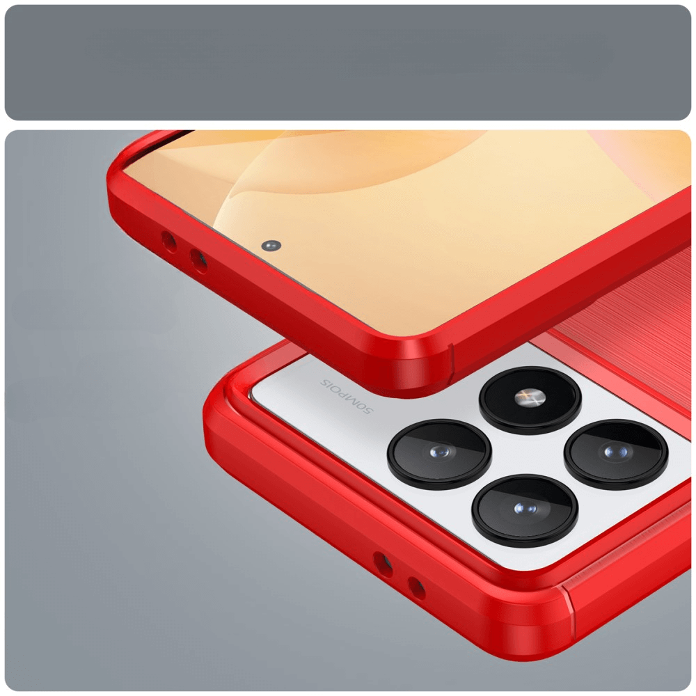 Xiaomi Poco F6 Pro - Metal Carbon Look Case