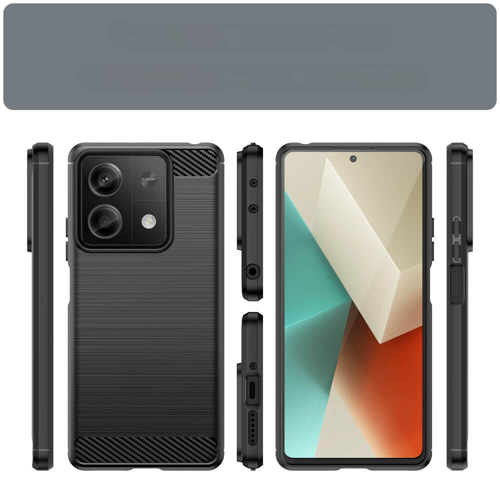 Xiaomi Redmi Note 13 5G - Metal Carbon Look Case