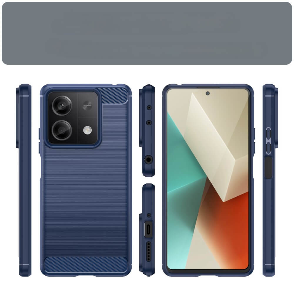 Xiaomi Redmi Note 13 5G - Metal Carbon Look Case