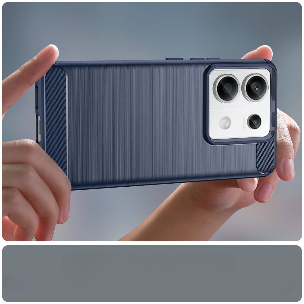 Xiaomi Redmi Note 13 Pro - Metal Carbon Look Case