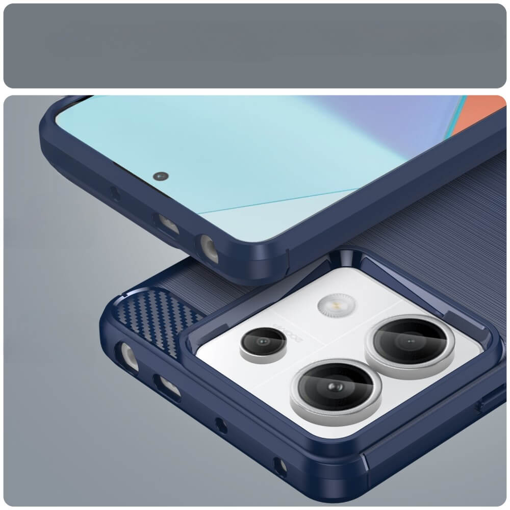 Xiaomi Redmi Note 13 Pro - Metal Carbon Look Case