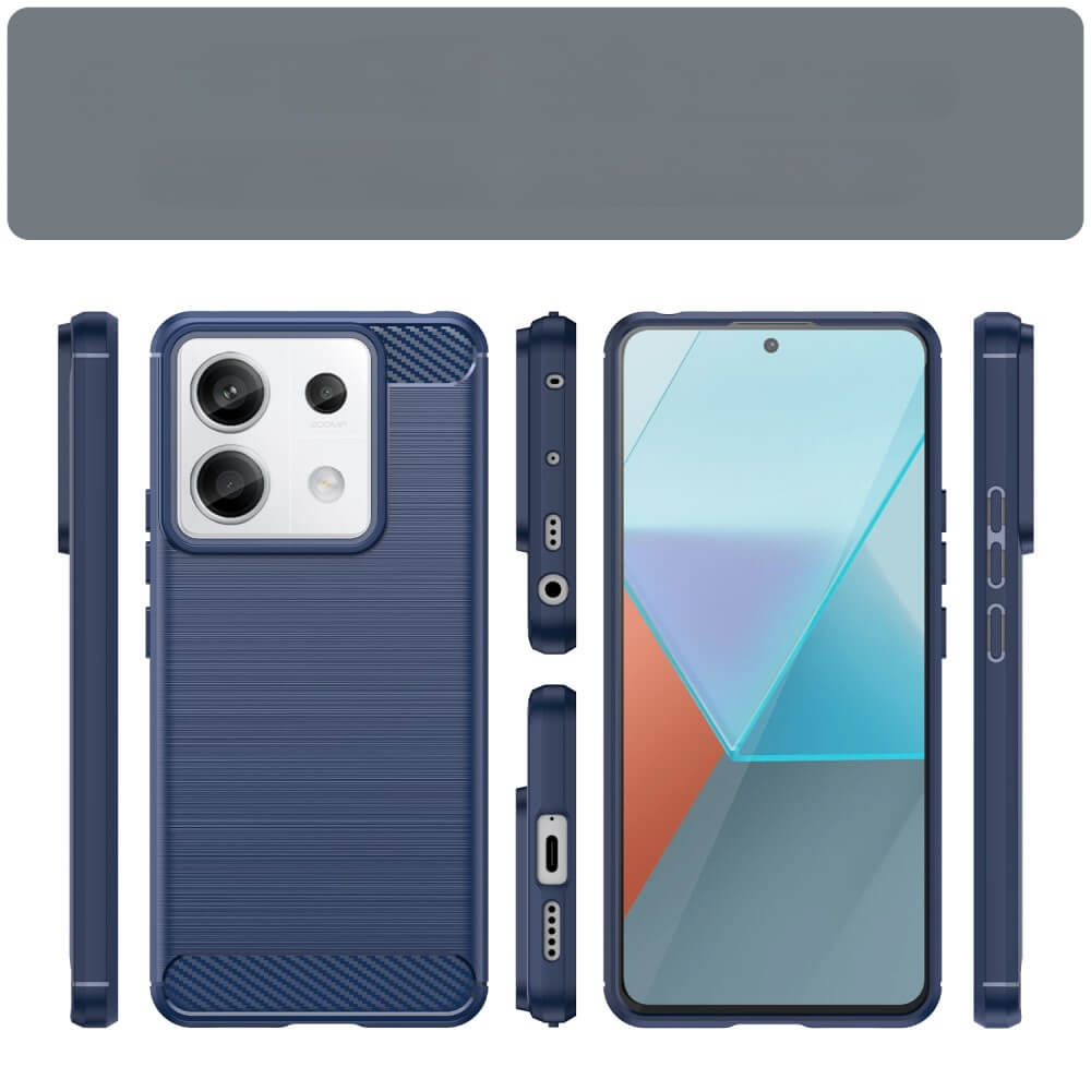 Xiaomi Redmi Note 13 Pro - Metal Carbon Look Case