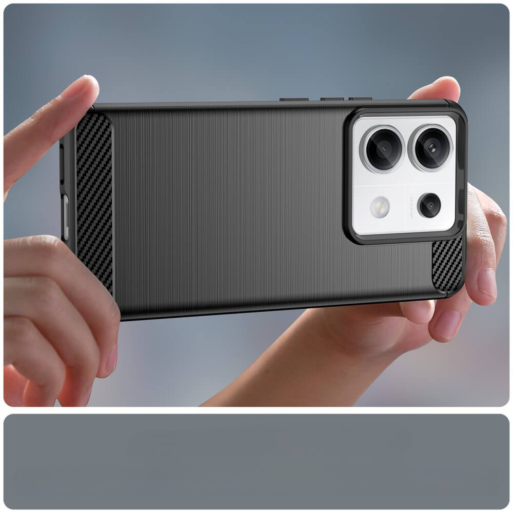 Xiaomi Redmi Note 13 Pro - Metal Carbon Look Case