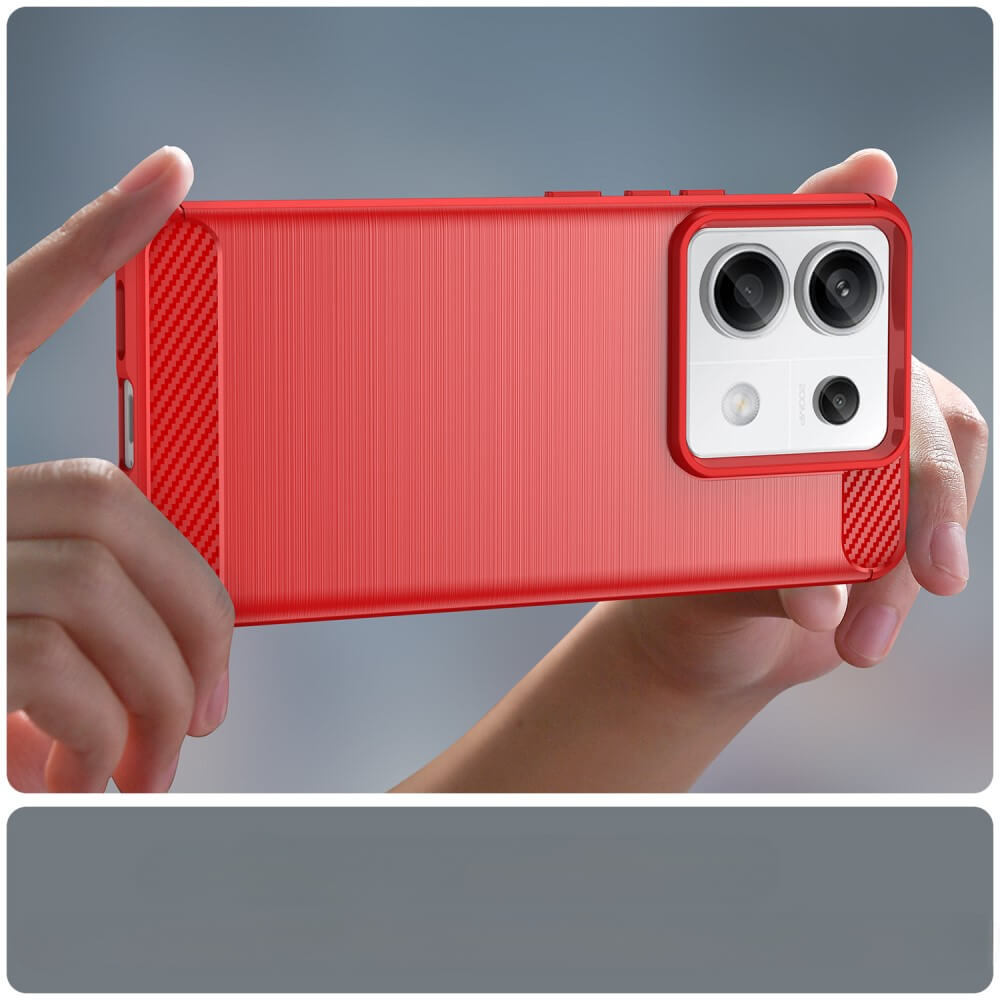 Xiaomi Redmi Note 13 Pro - Metal Carbon Look Case