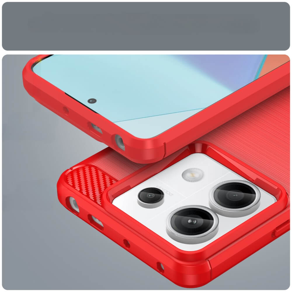 Xiaomi Redmi Note 13 Pro - Metal Carbon Look Case