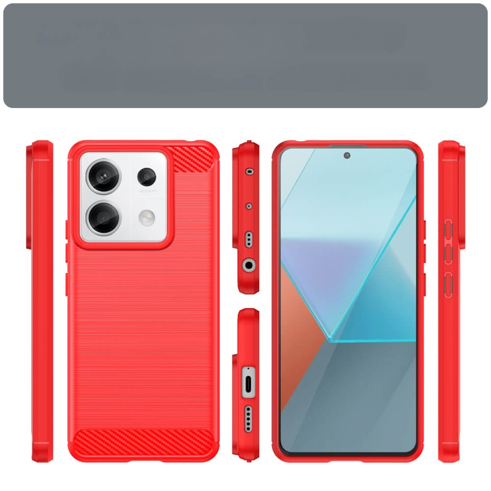 Xiaomi Redmi Note 13 Pro - Metal Carbon Look Case