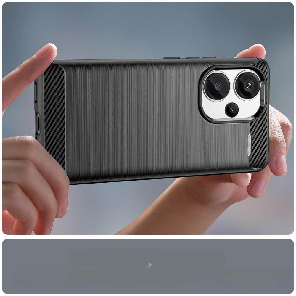 Xiaomi Redmi Note 13 Pro+ - Metal Carbon Look Case