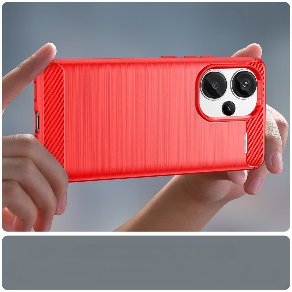 Xiaomi Redmi Note 13 Pro+ - Metal Carbon Look Case