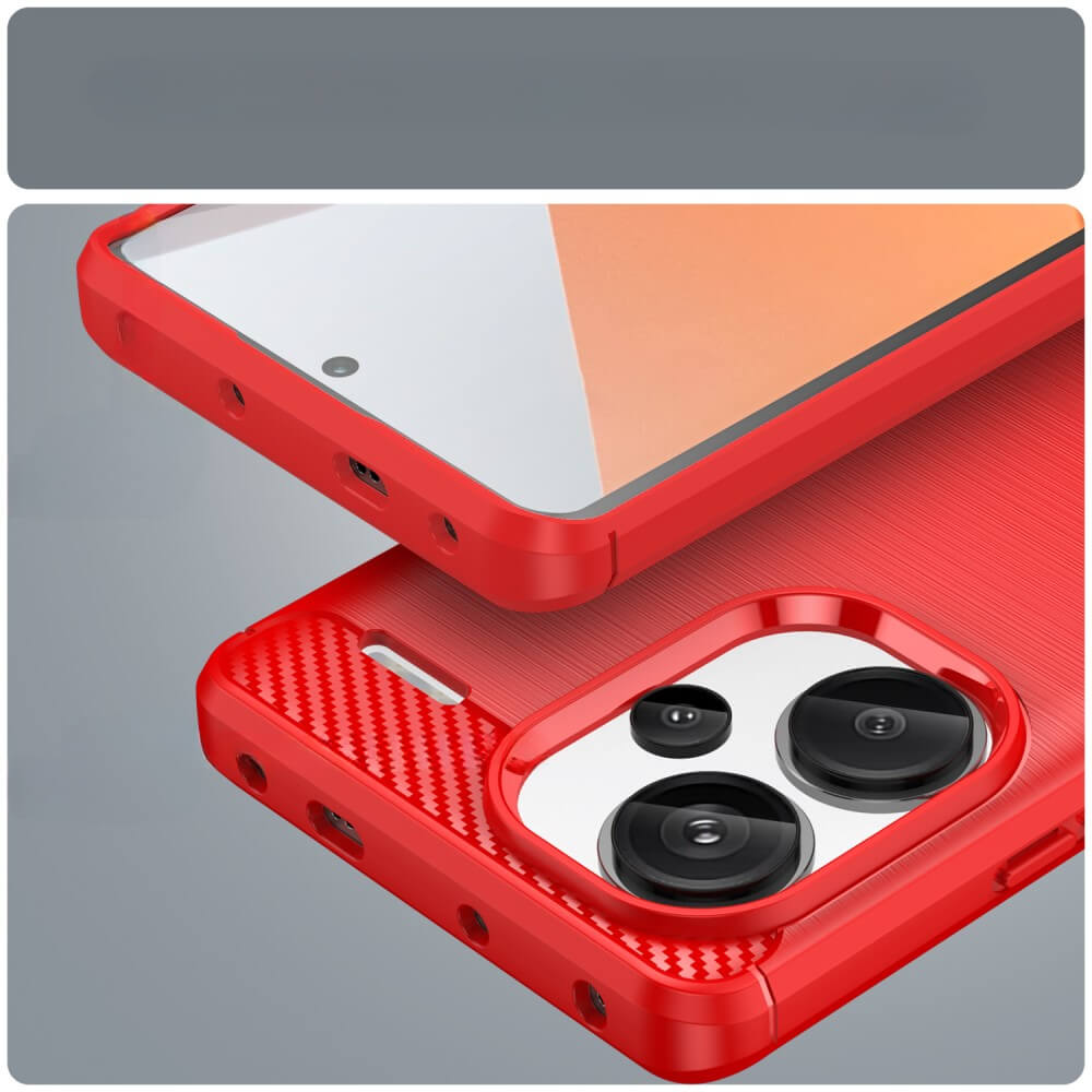 Xiaomi Redmi Note 13 Pro+ - Metal Carbon Look Case