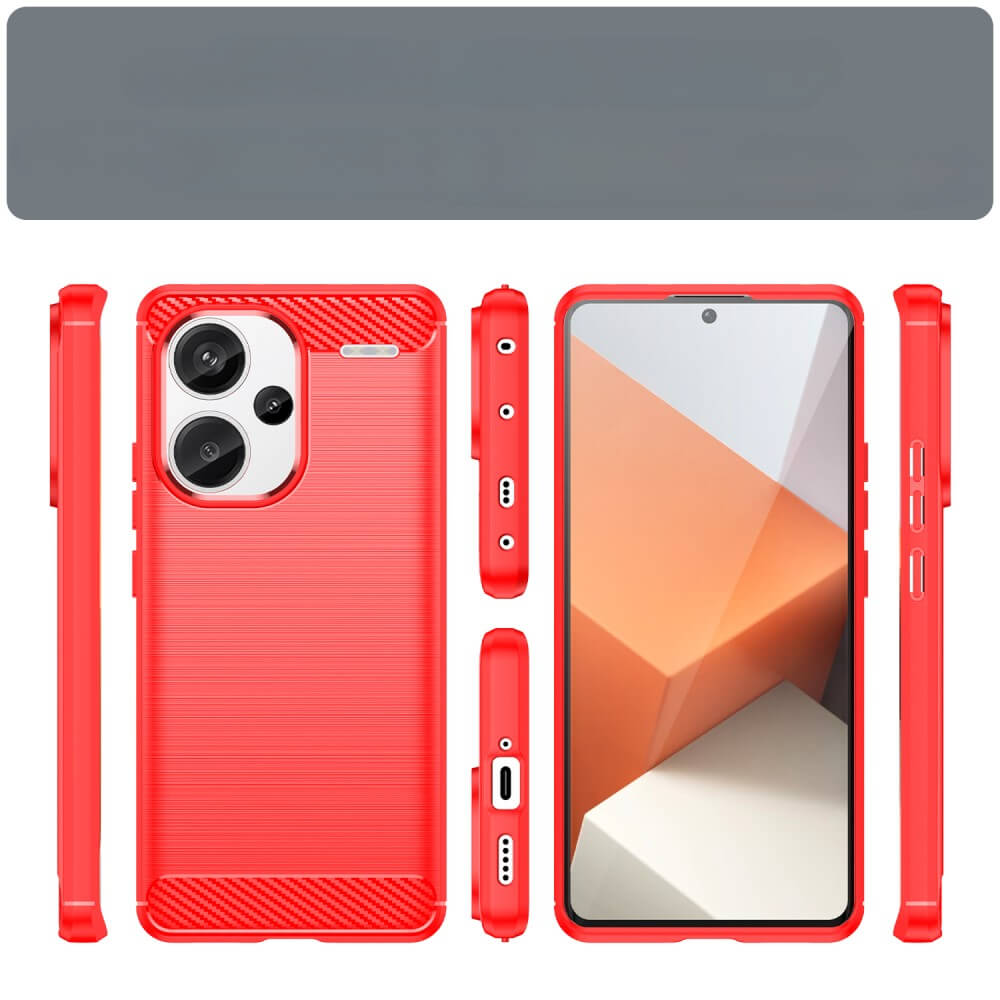 Xiaomi Redmi Note 13 Pro+ - Metal Carbon Look Case