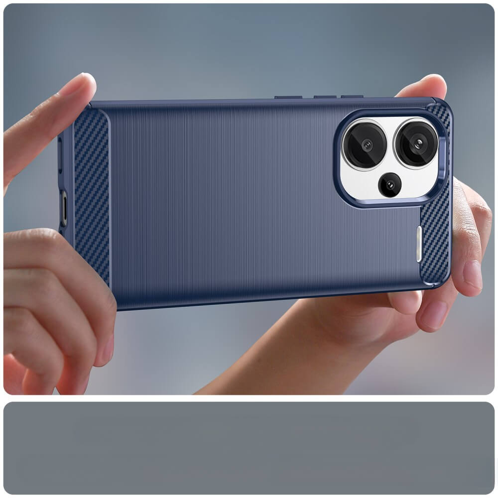 Xiaomi Redmi Note 13 Pro+ - Metal Carbon Look Case