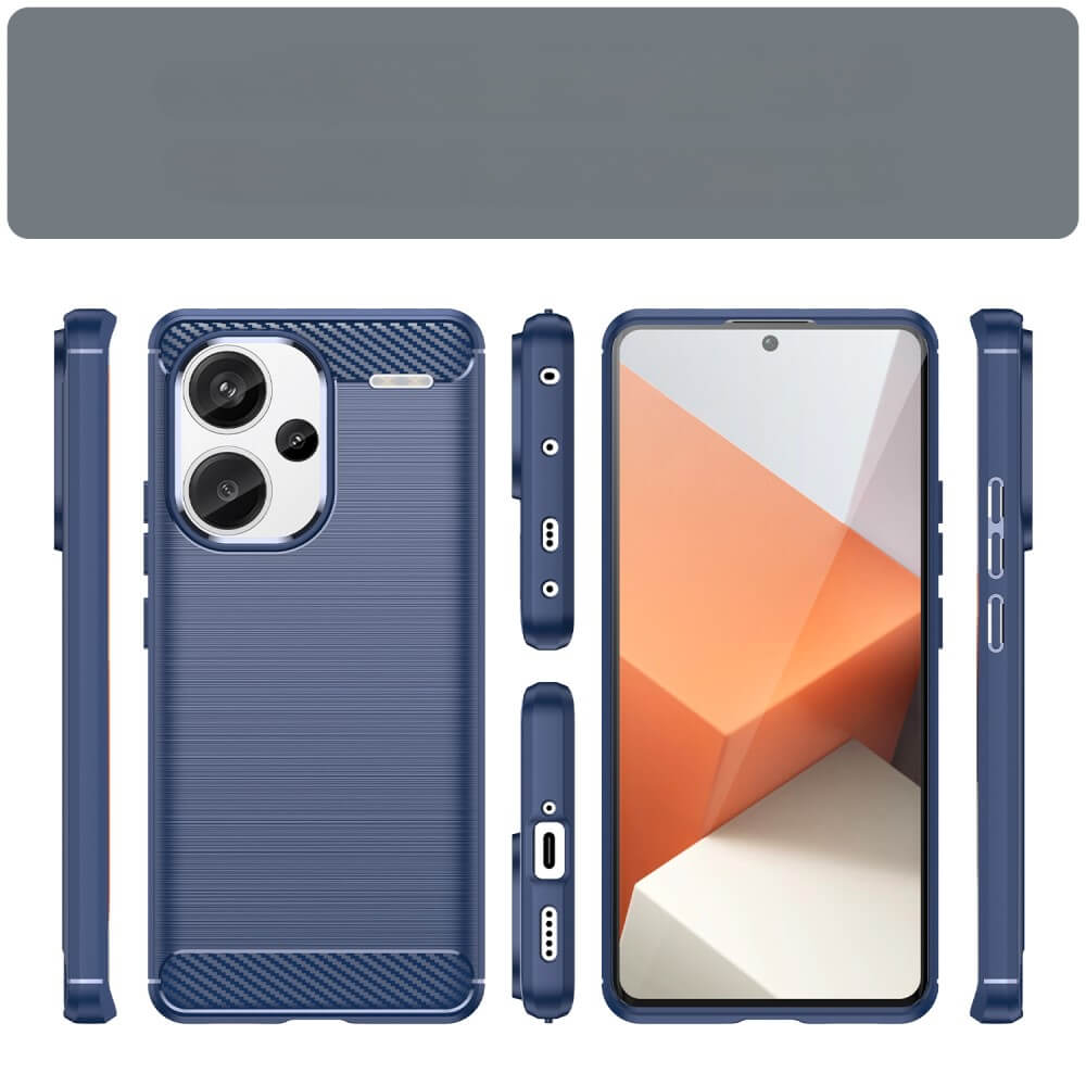 Xiaomi Redmi Note 13 Pro+ - Metal Carbon Look Case