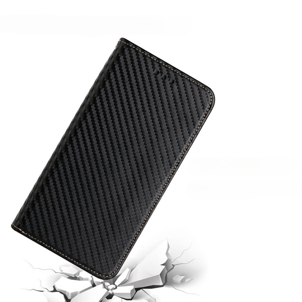 Galaxy A55 - Carbon Look Flip Case Cover
