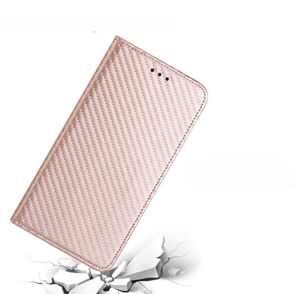Galaxy A55 - Carbon Look Flip Case Cover