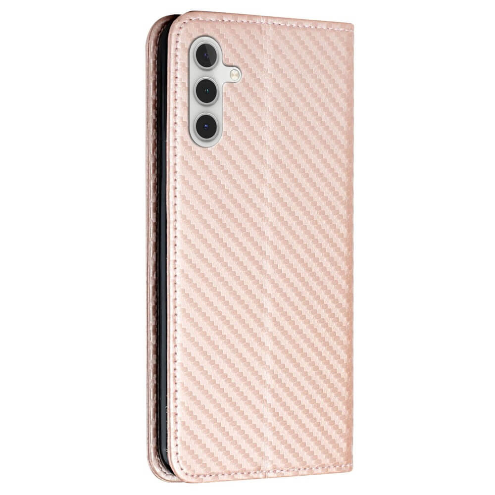 Galaxy A55 - Carbon Look Flip Case Cover