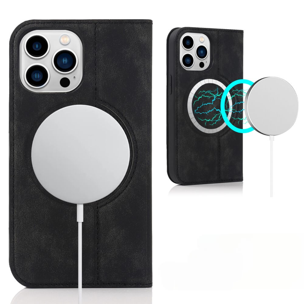 iPhone 15 Pro - Étui à rabat Magsafe avec RFID