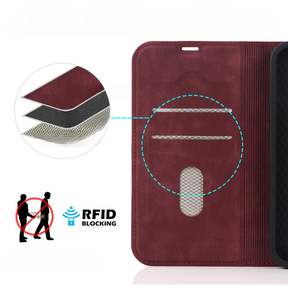 iPhone 15 Pro Max - Étui à rabat Magsafe RFID