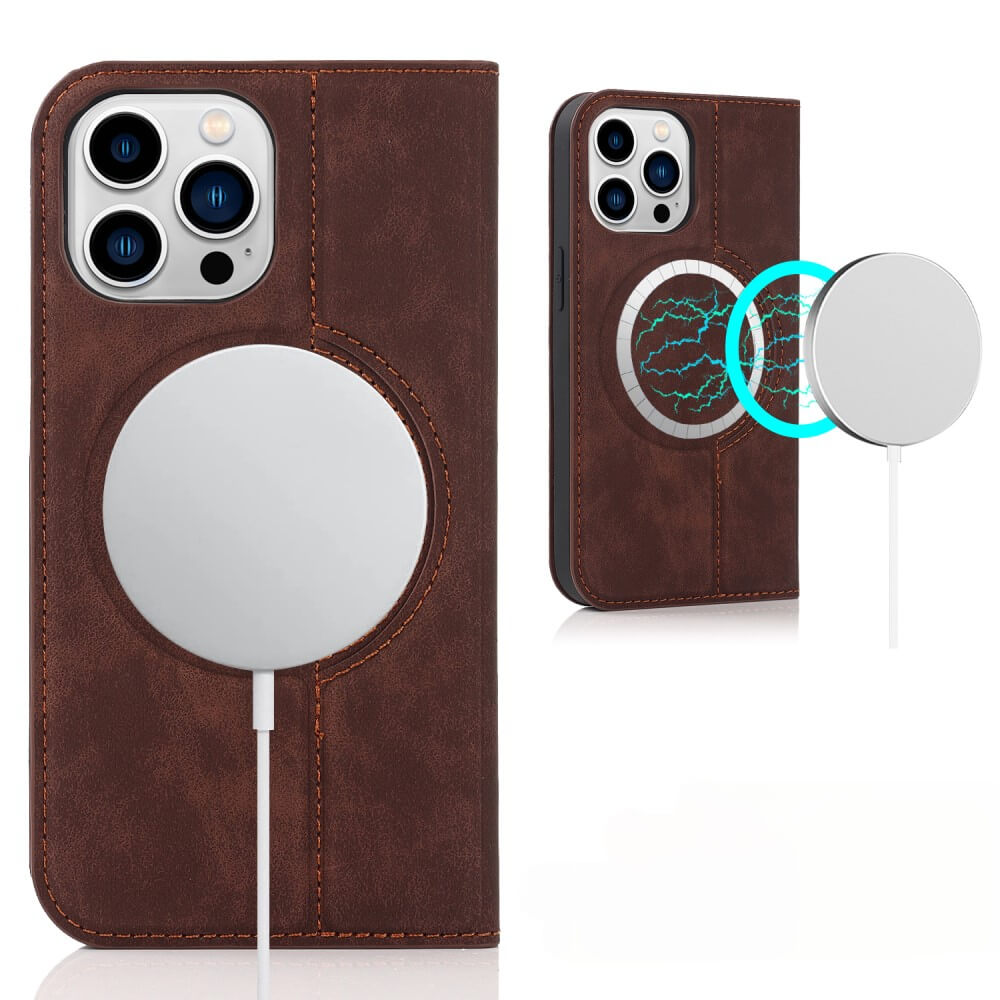 iPhone 15 Pro - Étui à rabat Magsafe avec RFID