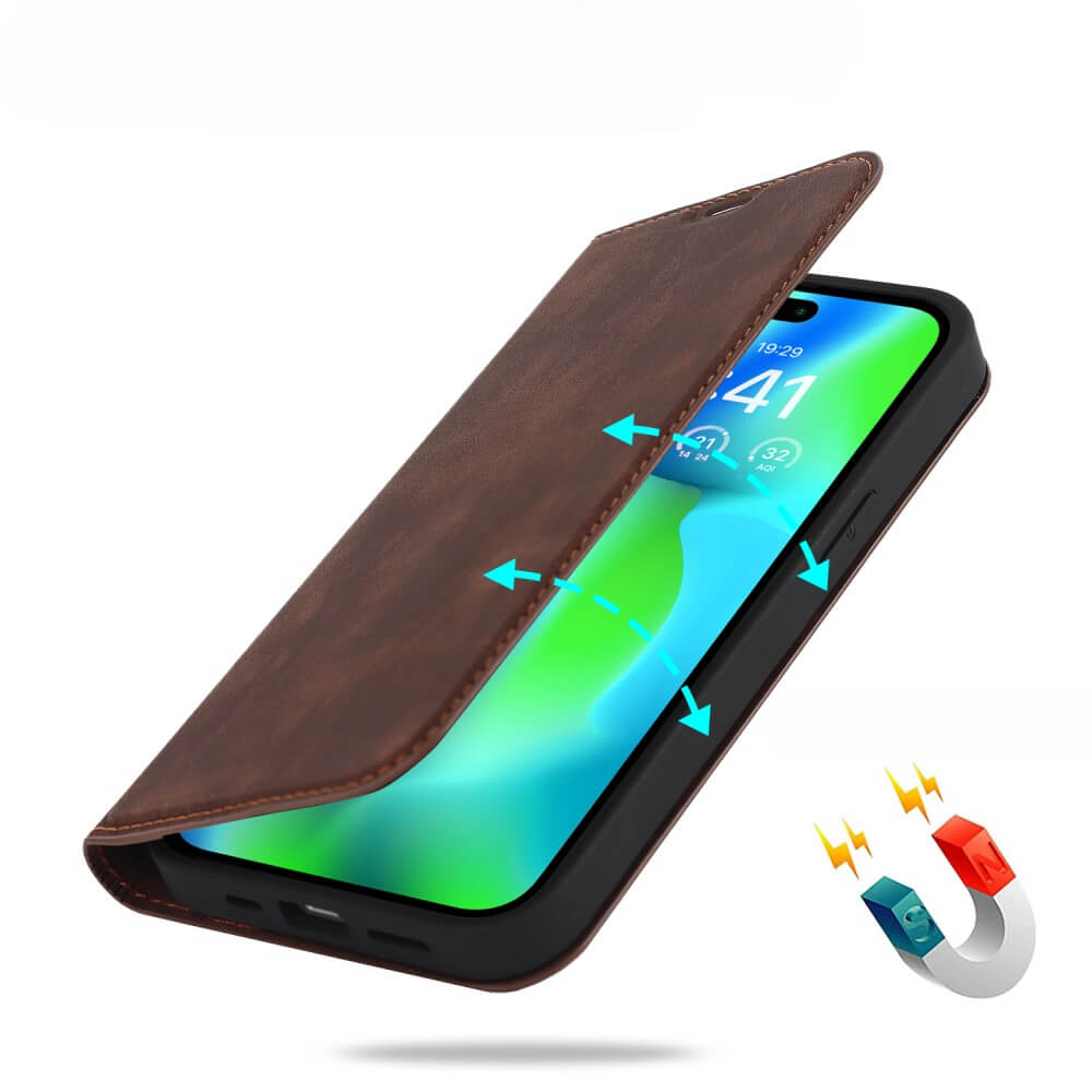 iPhone 15 Pro - Étui à rabat Magsafe avec RFID