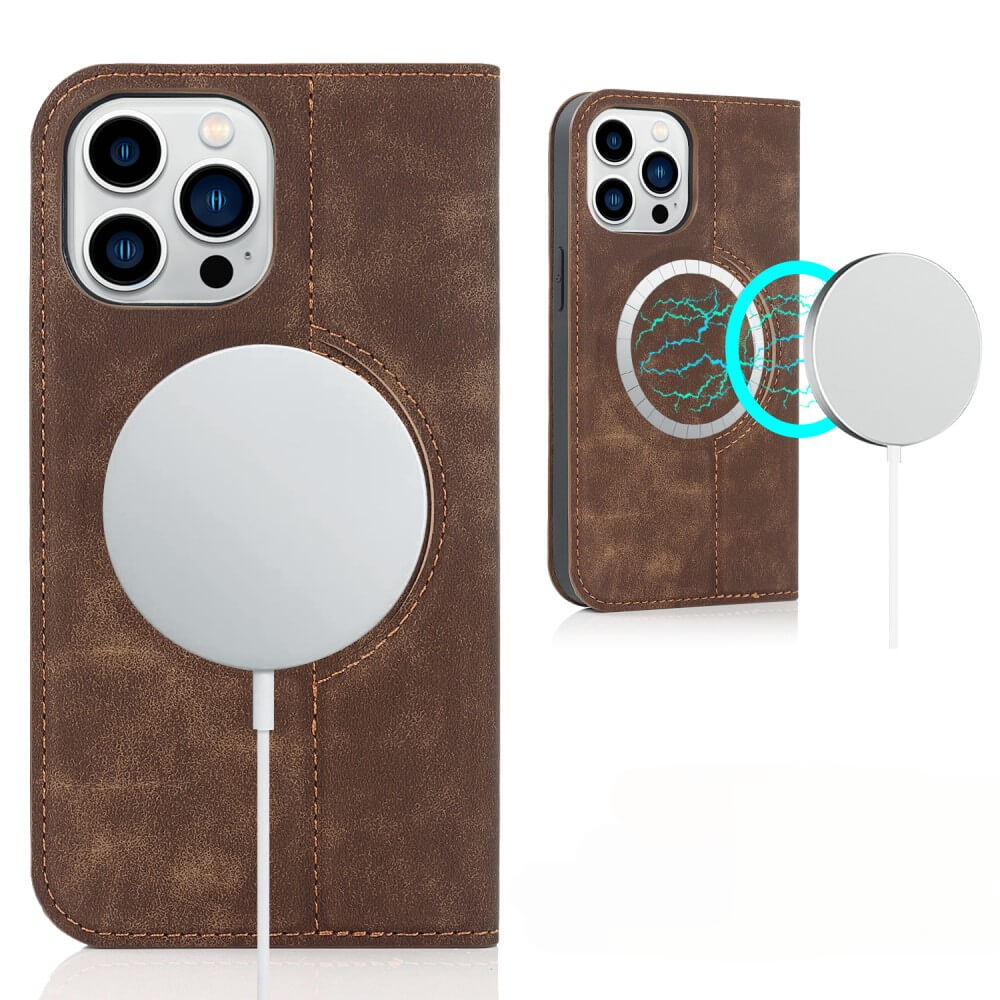 iPhone 15 Pro - Étui à rabat Magsafe avec RFID