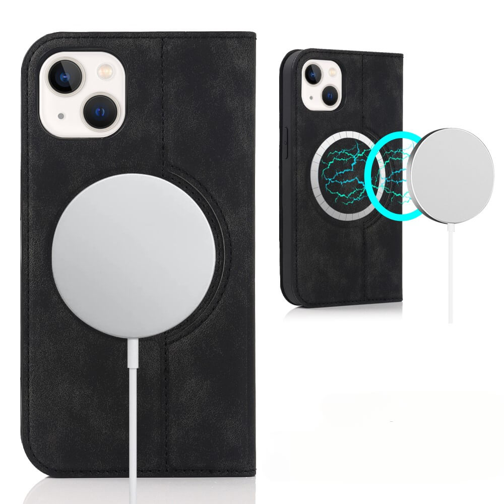 iPhone 15 - Étui à rabat Magsafe RFID