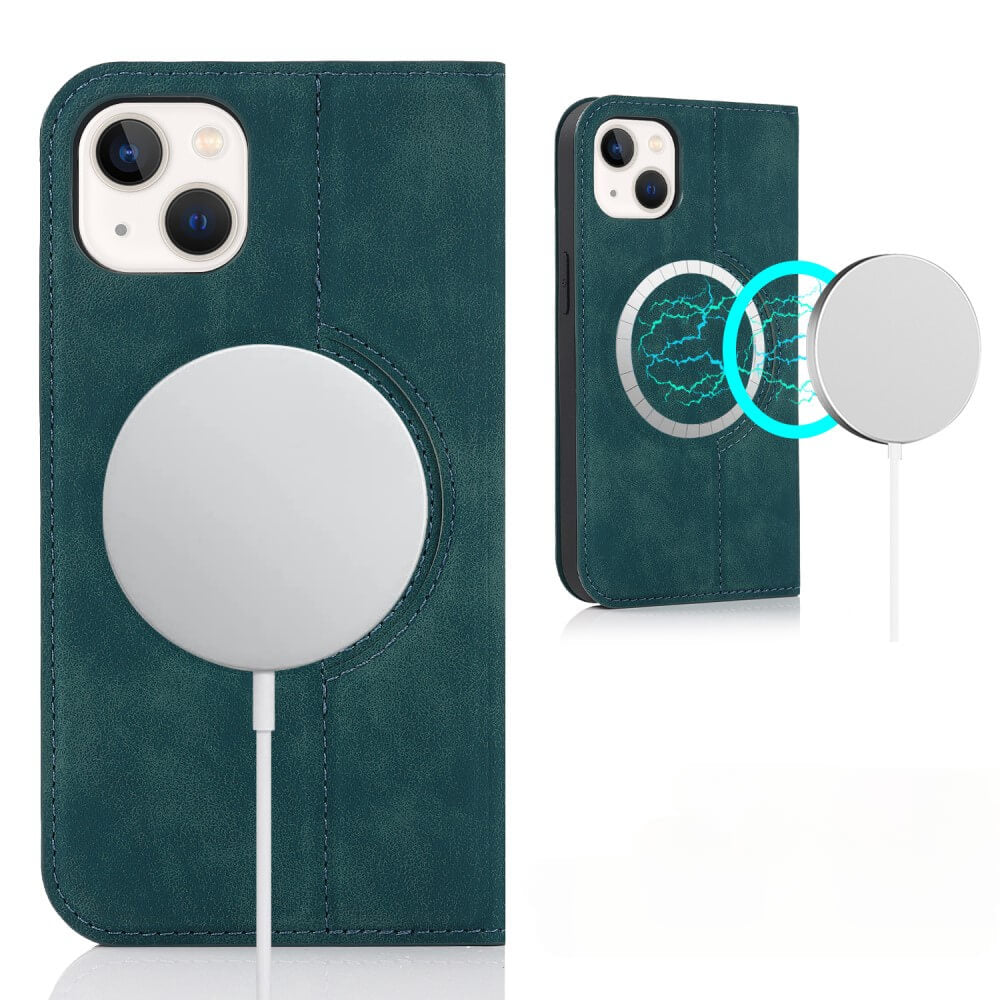 iPhone 15 - Étui à rabat Magsafe RFID