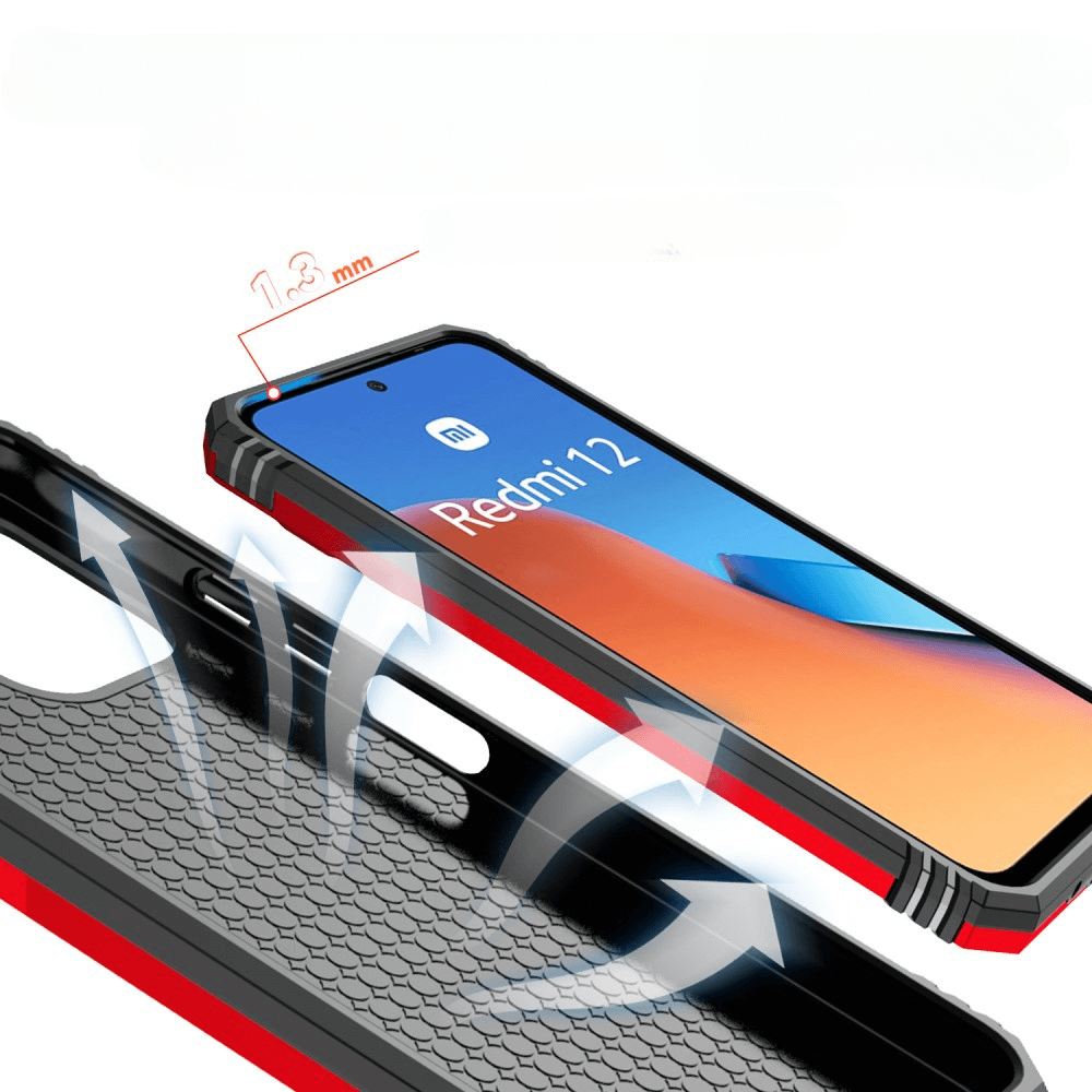 Xiaomi Redmi 12 - Armor Case with Kickstand