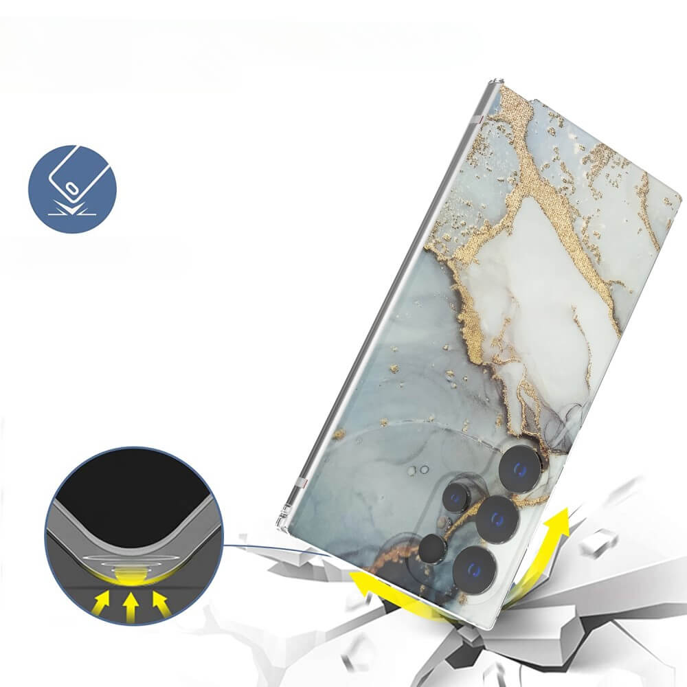 Galaxy S24 Ultra - Cover Handyhülle IMD Marble