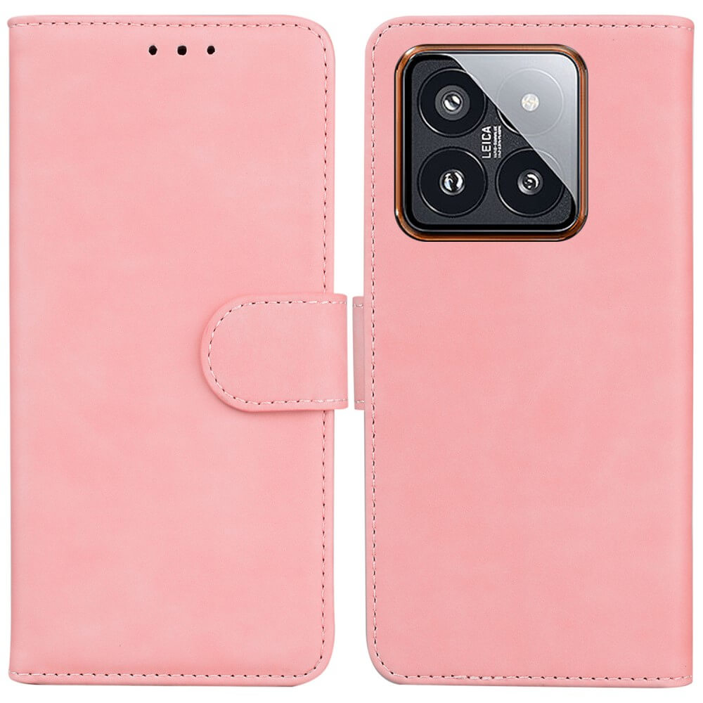 Xiaomi 14 Pro - Custodia solida in ecopelle