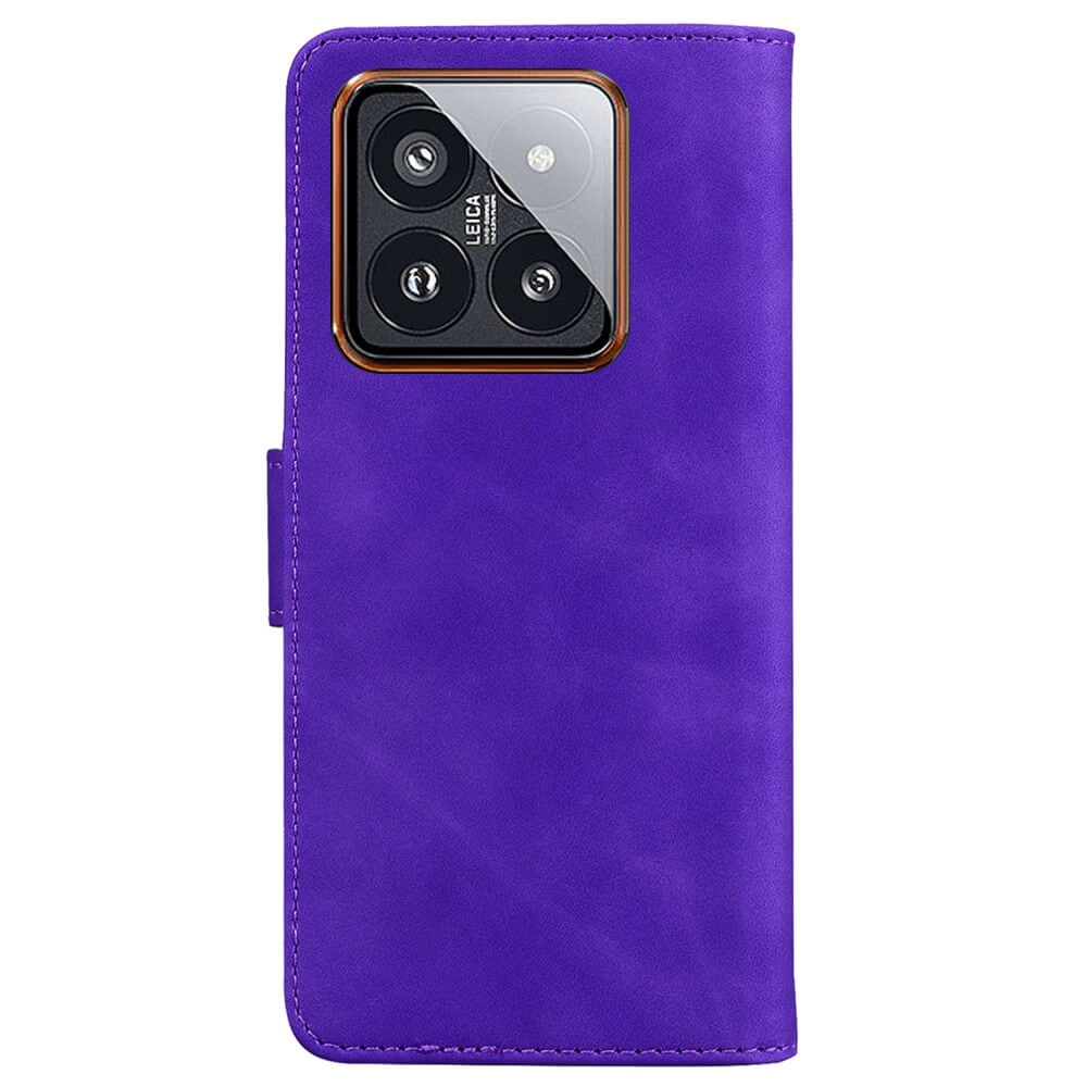 Xiaomi 14 Pro - Custodia solida in ecopelle