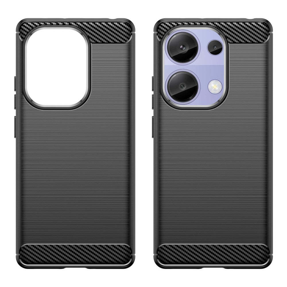 Poco M6 Pro / Redmi Note 13 Pro 4G - Cover in look metallo carbonio