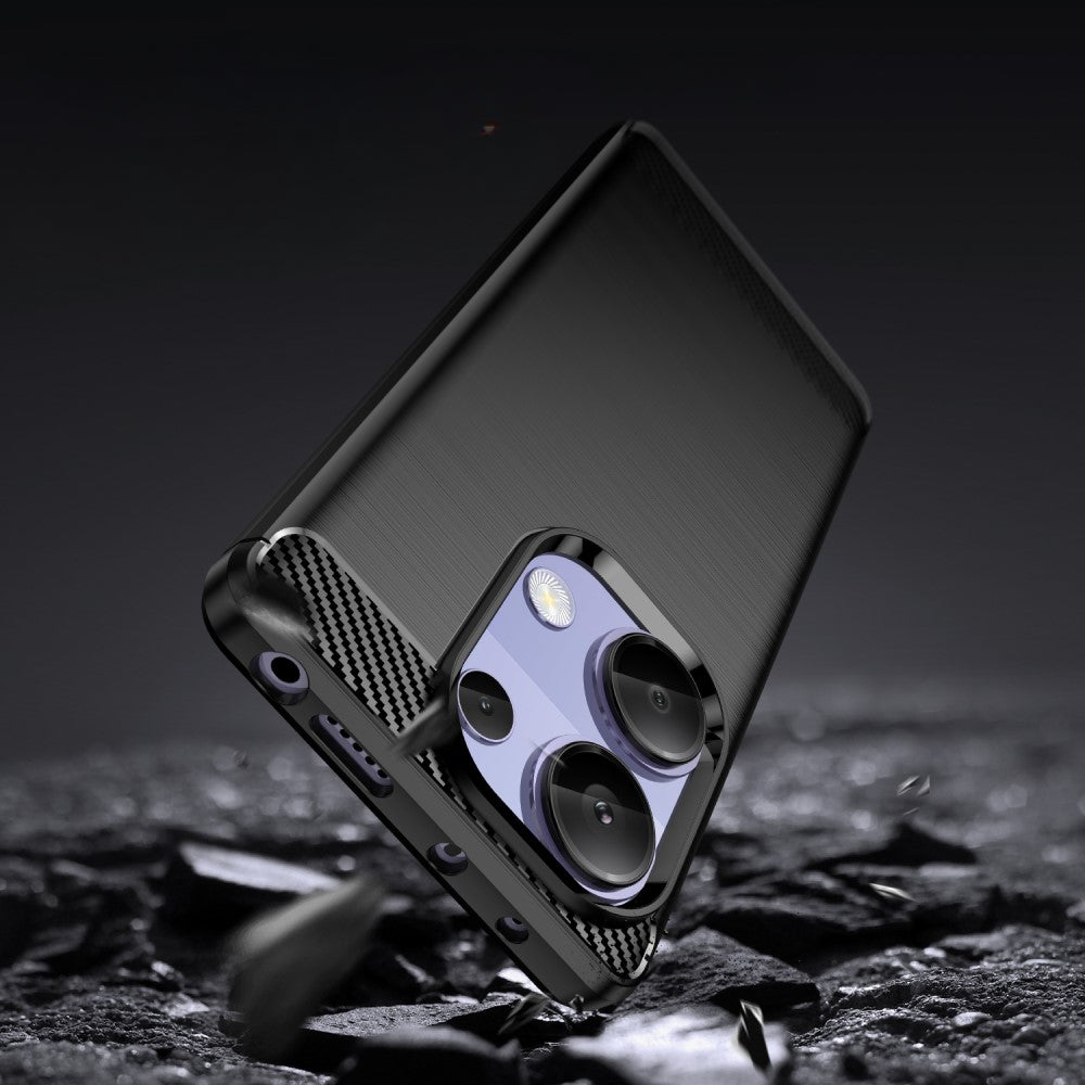 Poco M6 Pro / Redmi Note 13 Pro 4G - Cover in look metallo carbonio