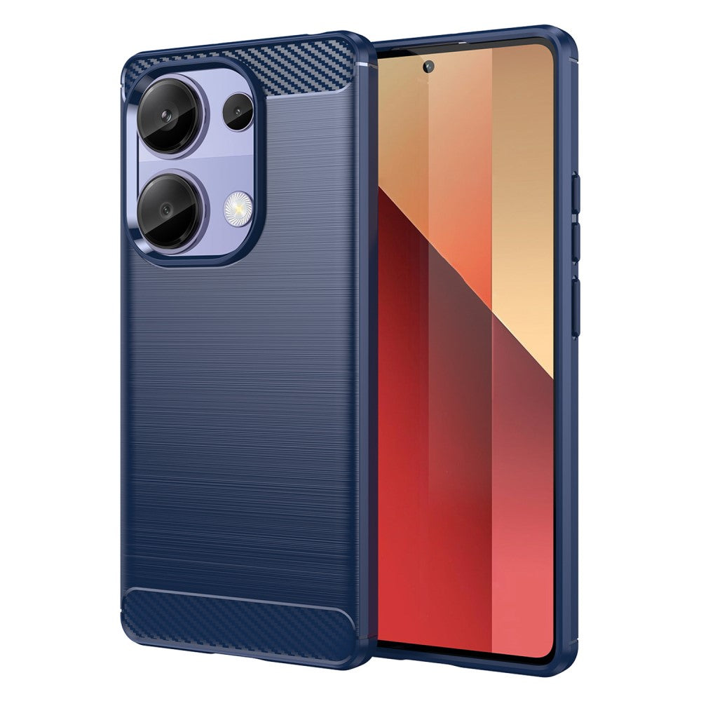 Poco M6 Pro / Redmi Note 13 Pro 4G - Cover in look metallo carbonio