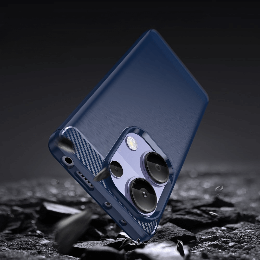 Poco M6 Pro / Redmi Note 13 Pro 4G - Cover in look metallo carbonio
