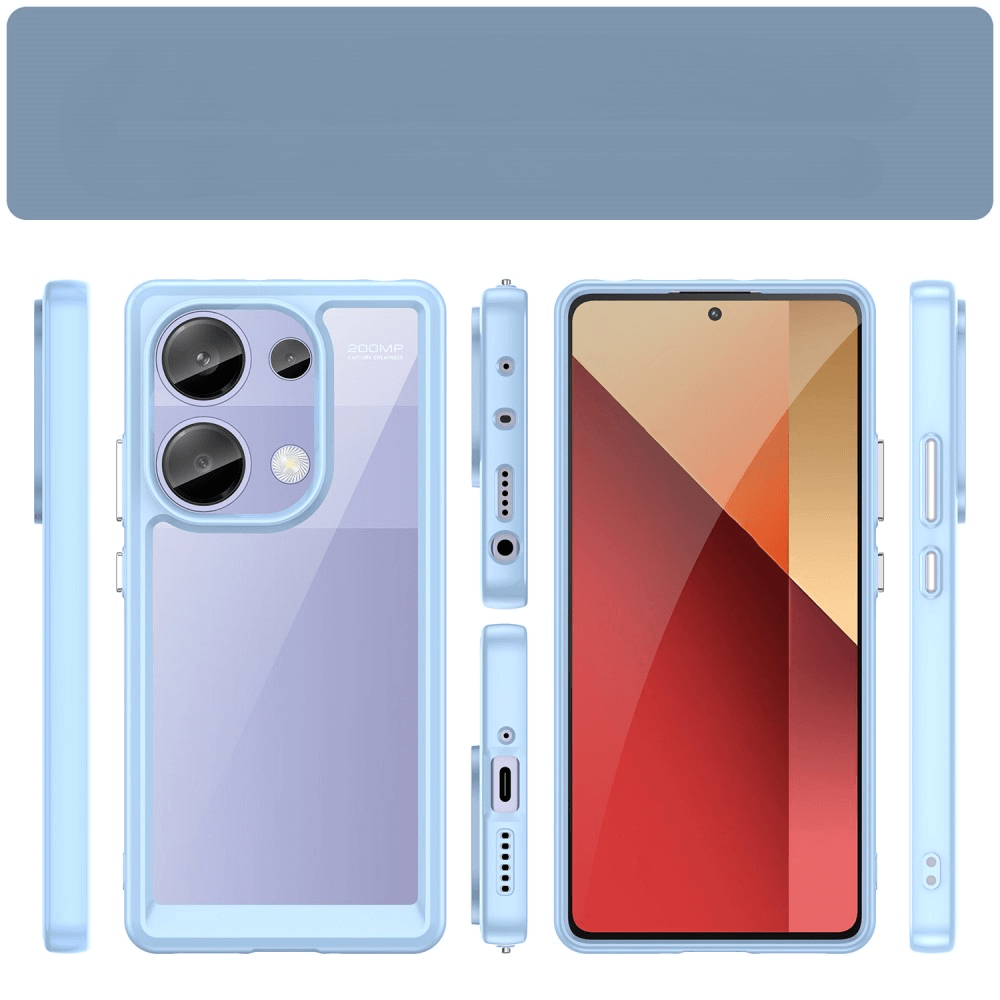 Poco M6 Pro / Redmi Note 13 4G - Protective Acrylic Phone Case with Raised Edge
