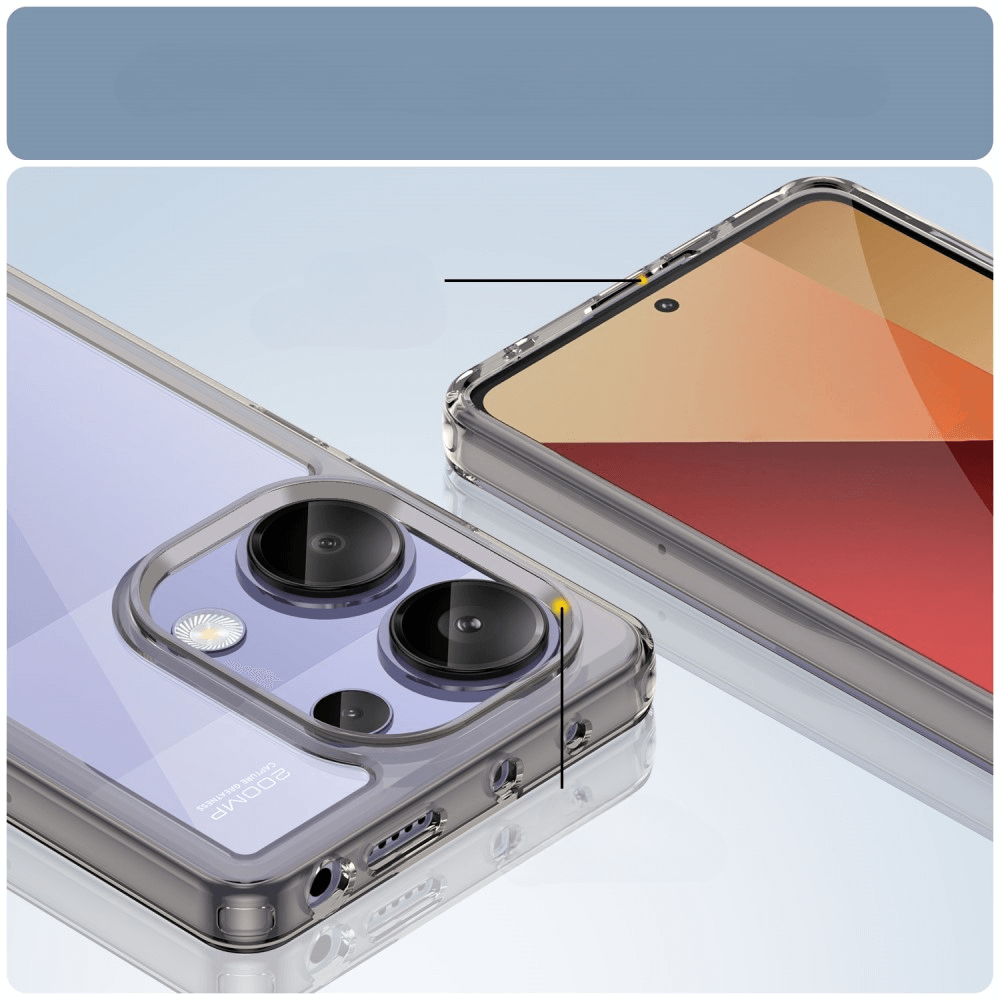 Poco M6 Pro / Redmi Note 13 4G - Protective Acrylic Phone Case with Raised Edge