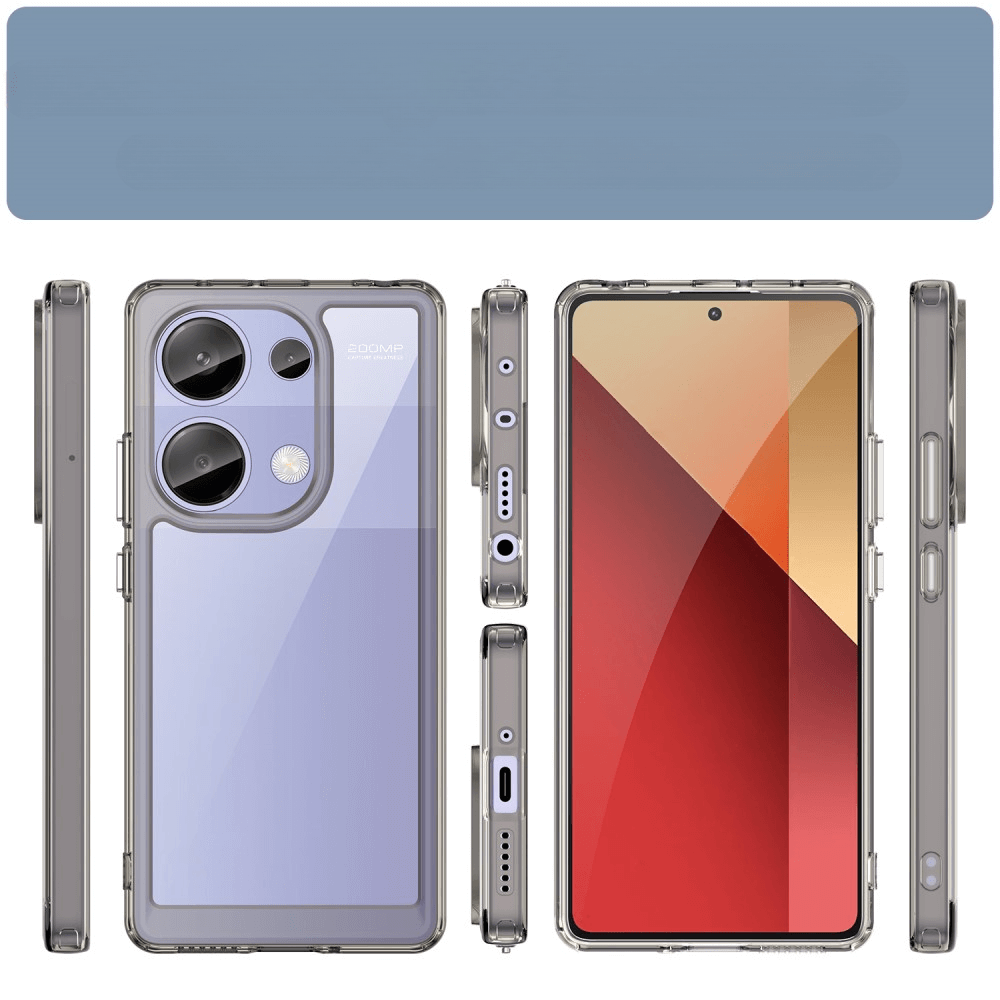 Poco M6 Pro / Redmi Note 13 4G - Protective Acrylic Phone Case with Raised Edge