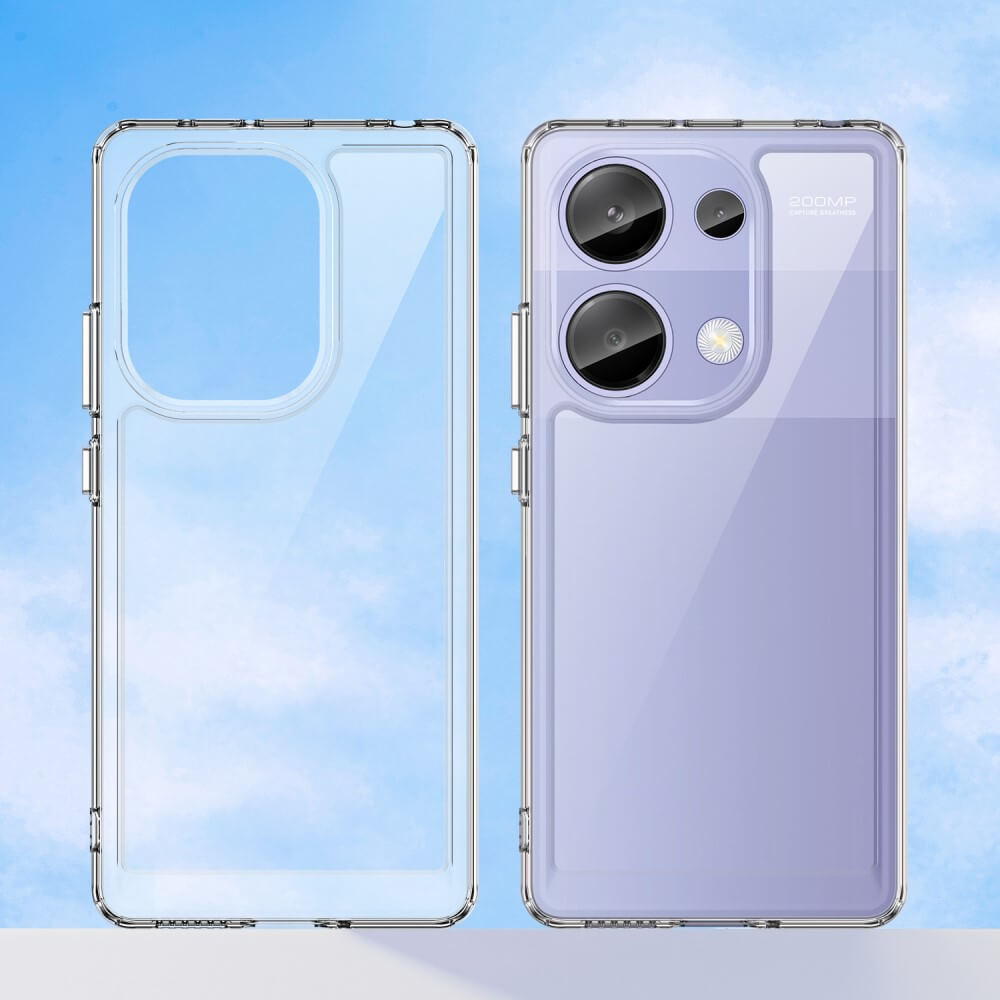 Poco M6 Pro / Redmi Note 13 4G - Protective Acrylic Phone Case with Raised Edge