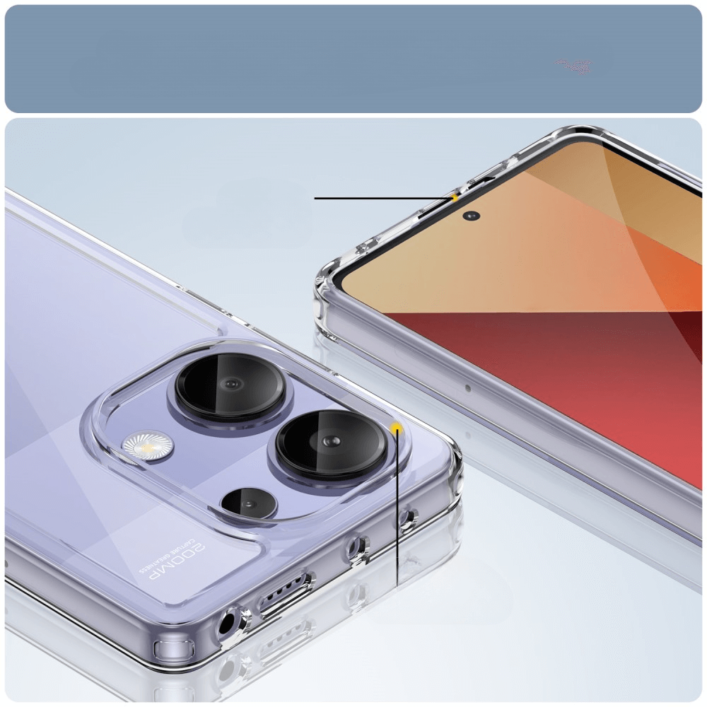Poco M6 Pro / Redmi Note 13 4G - Protective Acrylic Phone Case with Raised Edge
