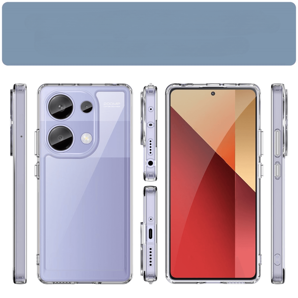 Poco M6 Pro / Redmi Note 13 4G - Protective Acrylic Phone Case with Raised Edge