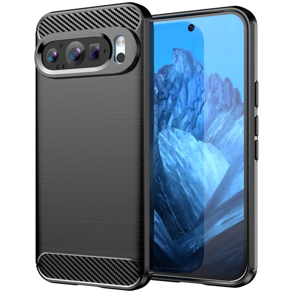 Google Pixel 9 / 9 Pro - Coque look métal carbone