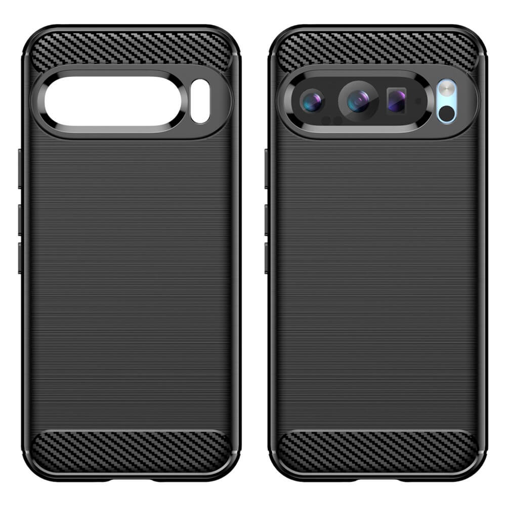 Google Pixel 9 / 9 Pro - Coque look métal carbone