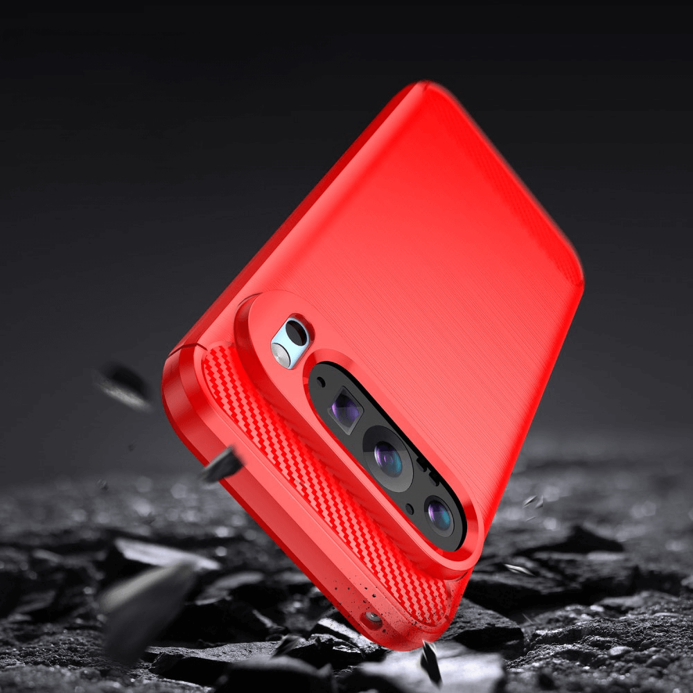 Google Pixel 9 / 9 Pro - Coque look métal carbone