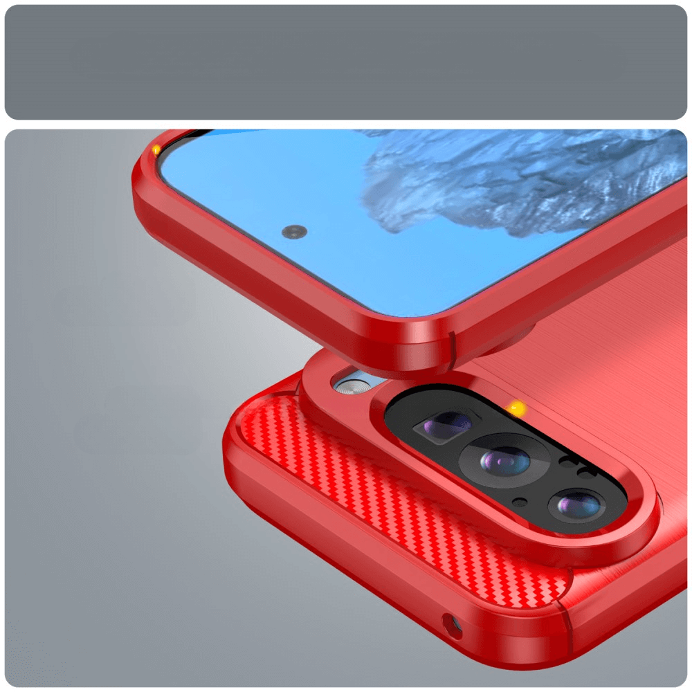 Google Pixel 9 / 9 Pro - Coque look métal carbone