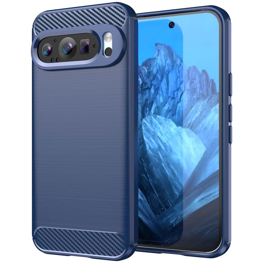 Google Pixel 9 / 9 Pro - Coque look métal carbone