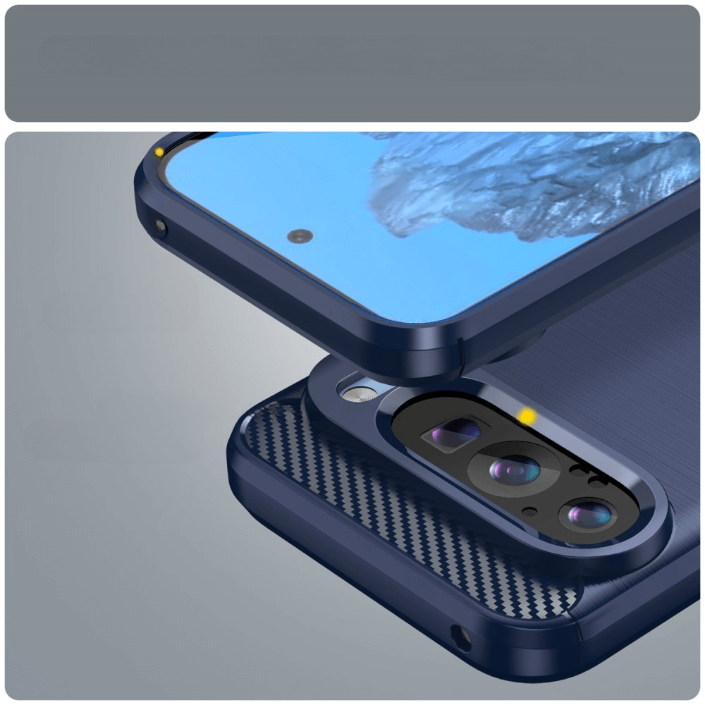 Google Pixel 9 / 9 Pro - Coque look métal carbone