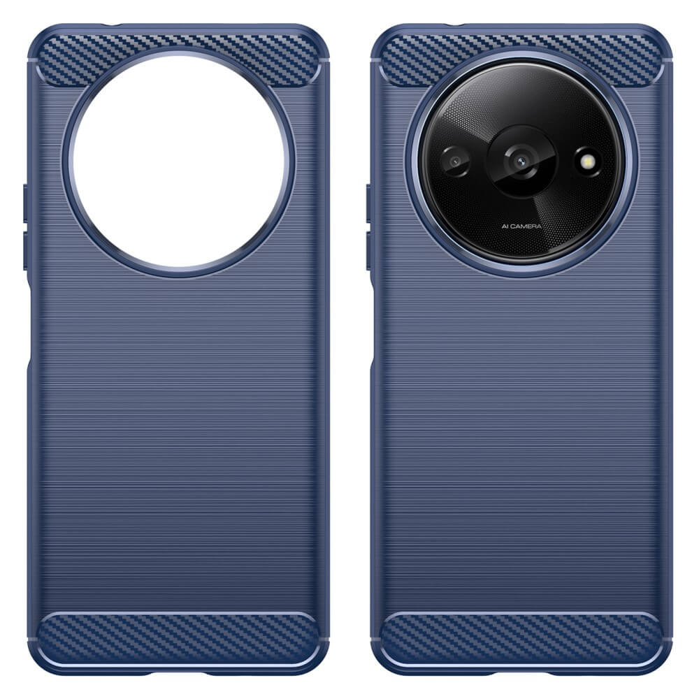 Xiaomi Redmi A3  - Cover in look metallo carbonio